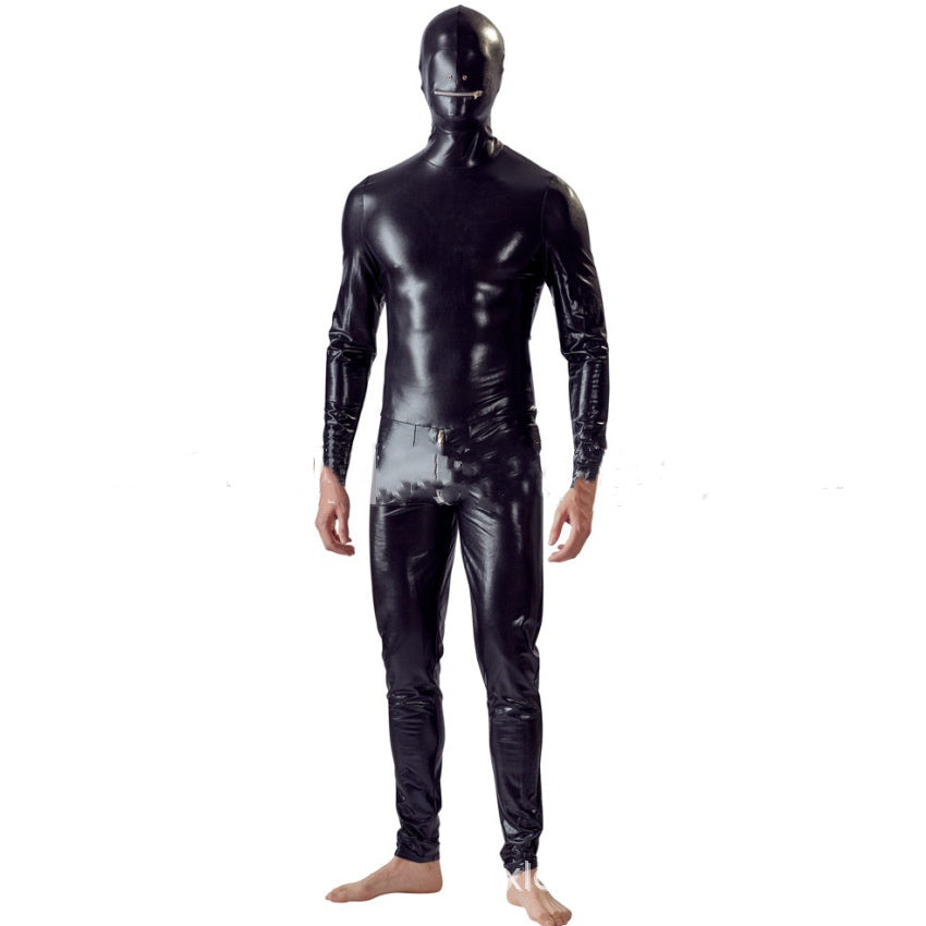 Men's Patent Leather Bodysuit Ds Costume