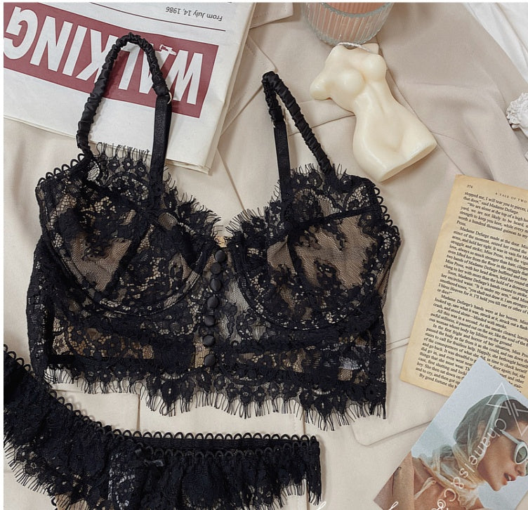 French Sexy Lace Lingerie Set