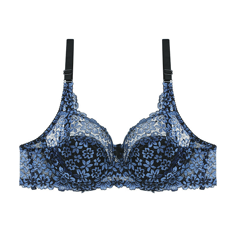 Women's Plus Size Lace Perspective Lingerie Fashion Bra