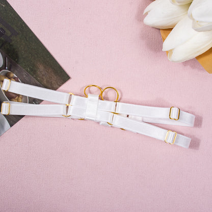 Women's Fashion Grid Transparent Temptation Uniform Five-piece Suit