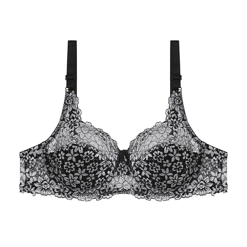 Women's Plus Size Lace Perspective Lingerie Fashion Bra