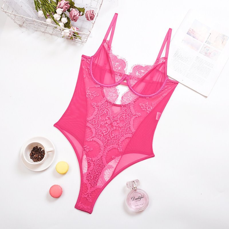 Lingerie Lace Lace Mesh Sling Bodysuit