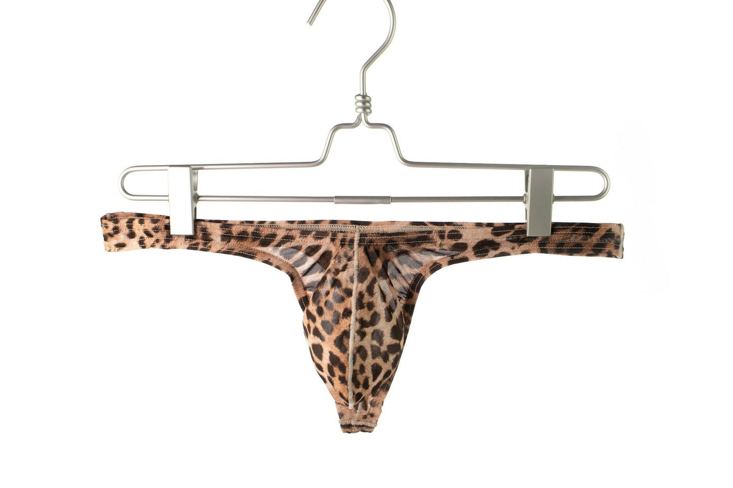 Men's Underwear Sexy Leopard Mesh T-back Low Waist Sexy Underwear