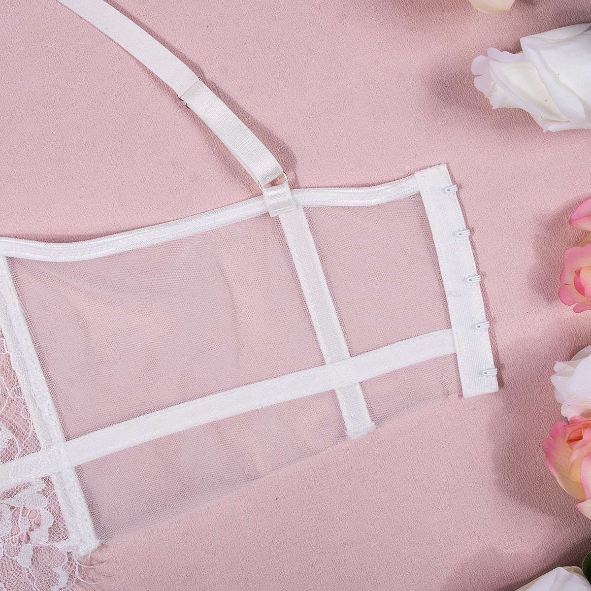 Women's Fashion Lace Slim Fit Underwear Three-piece Set