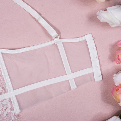 Women's Fashion Lace Slim Fit Underwear Three-piece Set