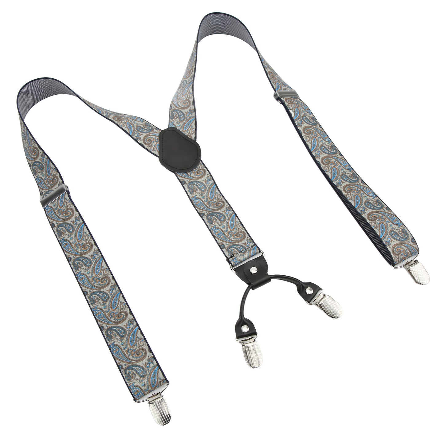 Mens Suspenders 1.4x45.3in Sturdy Durable Metal Clip Y Back Great Comfort Adjustable Mens Dress Suspenders for Adult