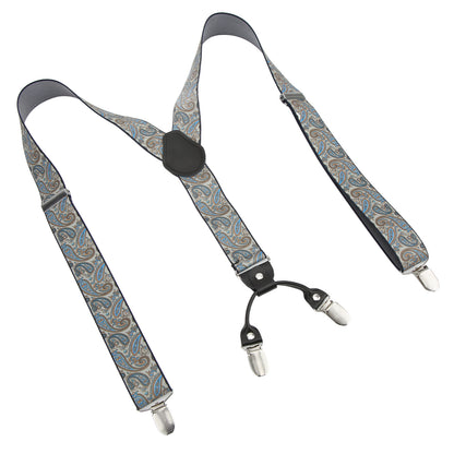 Mens Suspenders 1.4x45.3in Sturdy Durable Metal Clip Y Back Great Comfort Adjustable Mens Dress Suspenders for Adult