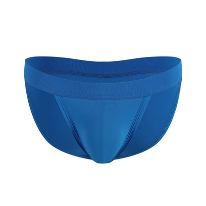 Low Waist Sexy Ice Silk Solid Color Underwear Men