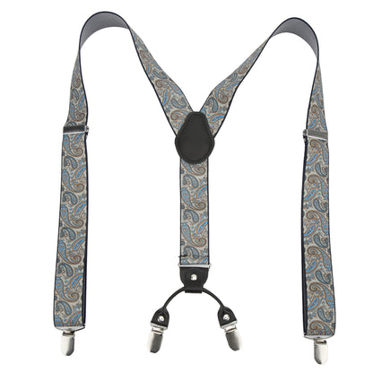 Mens Suspenders 1.4x45.3in Sturdy Durable Metal Clip Y Back Great Comfort Adjustable Mens Dress Suspenders for Adult