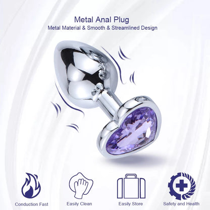 Metal Anal Plug for Beginner to Advanced