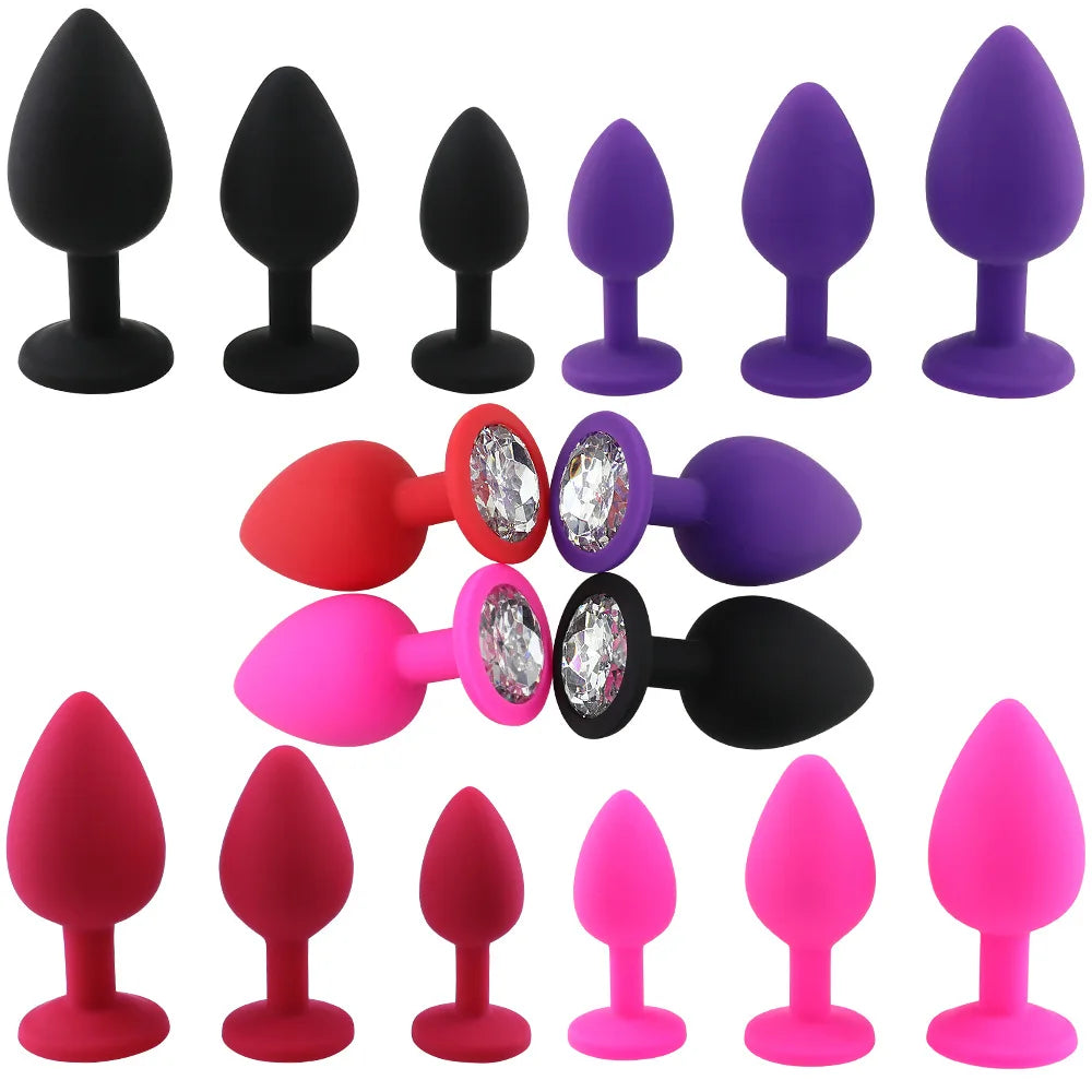 Soft Silicone Anal Butt Plug Men Prostate Massager Adult Gay Products Ass Stuffed Anal Trainer Unisex Sex Toys for Couples Goods