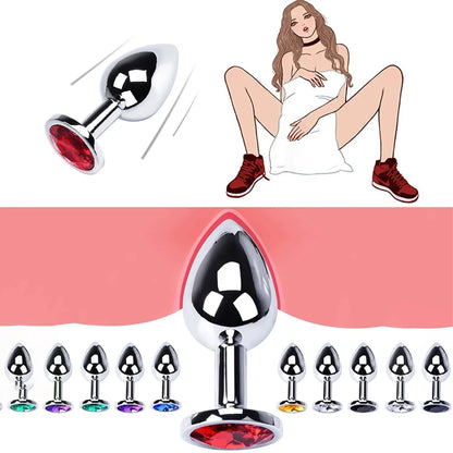 Butt Plug Sex Toys Mini Round Shaped Metal Stainless Smooth Anal Plug Stimulator Prostate Massager Anal Dildo Adult Sex Products