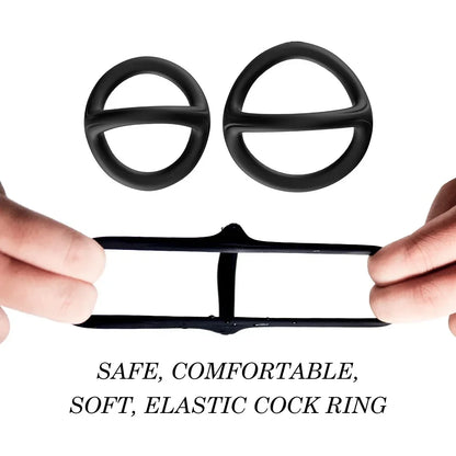 Penis Ring Silicone Semen Lock Ring Delay Ejaculation High Elasticity Time Lasting Cock Rings Adults Sex Toys For Men Couples