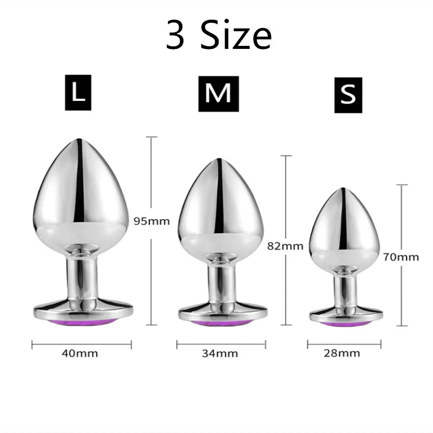 Butt Plug Sex Toys Mini Round Shaped Metal Stainless Smooth Anal Plug Stimulator Prostate Massager Anal Dildo Adult Sex Products