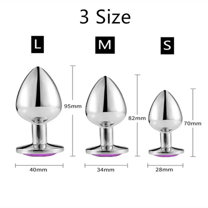 Butt Plug Sex Toys Mini Round Shaped Metal Stainless Smooth Anal Plug Stimulator Prostate Massager Anal Dildo Adult Sex Products