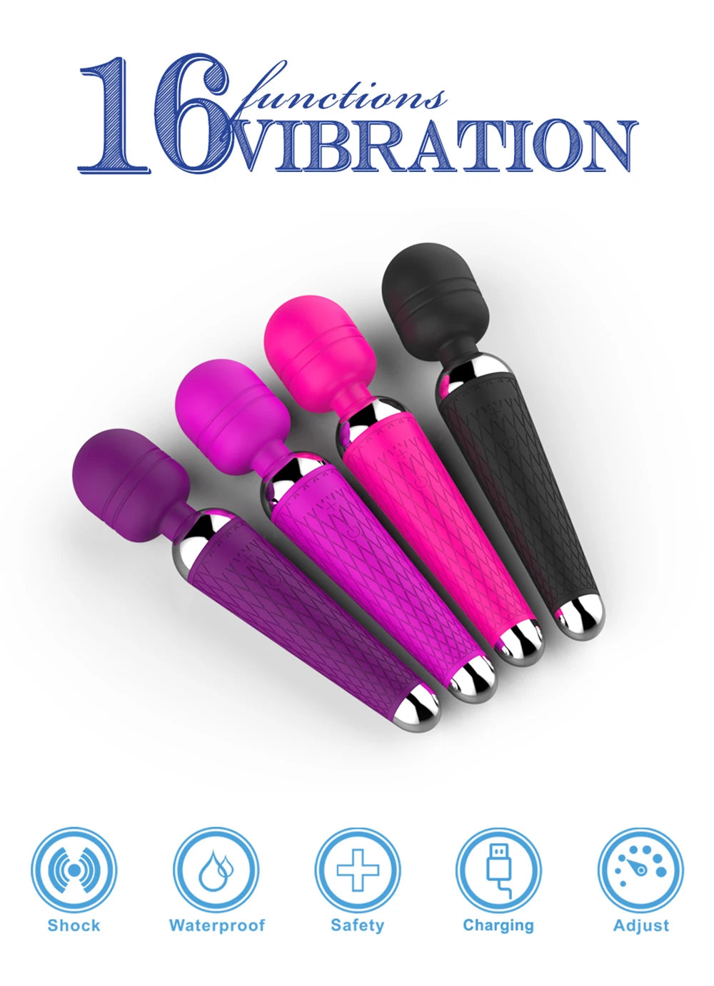 Wireless Dildos AV Vibrator Magic Wand for Women