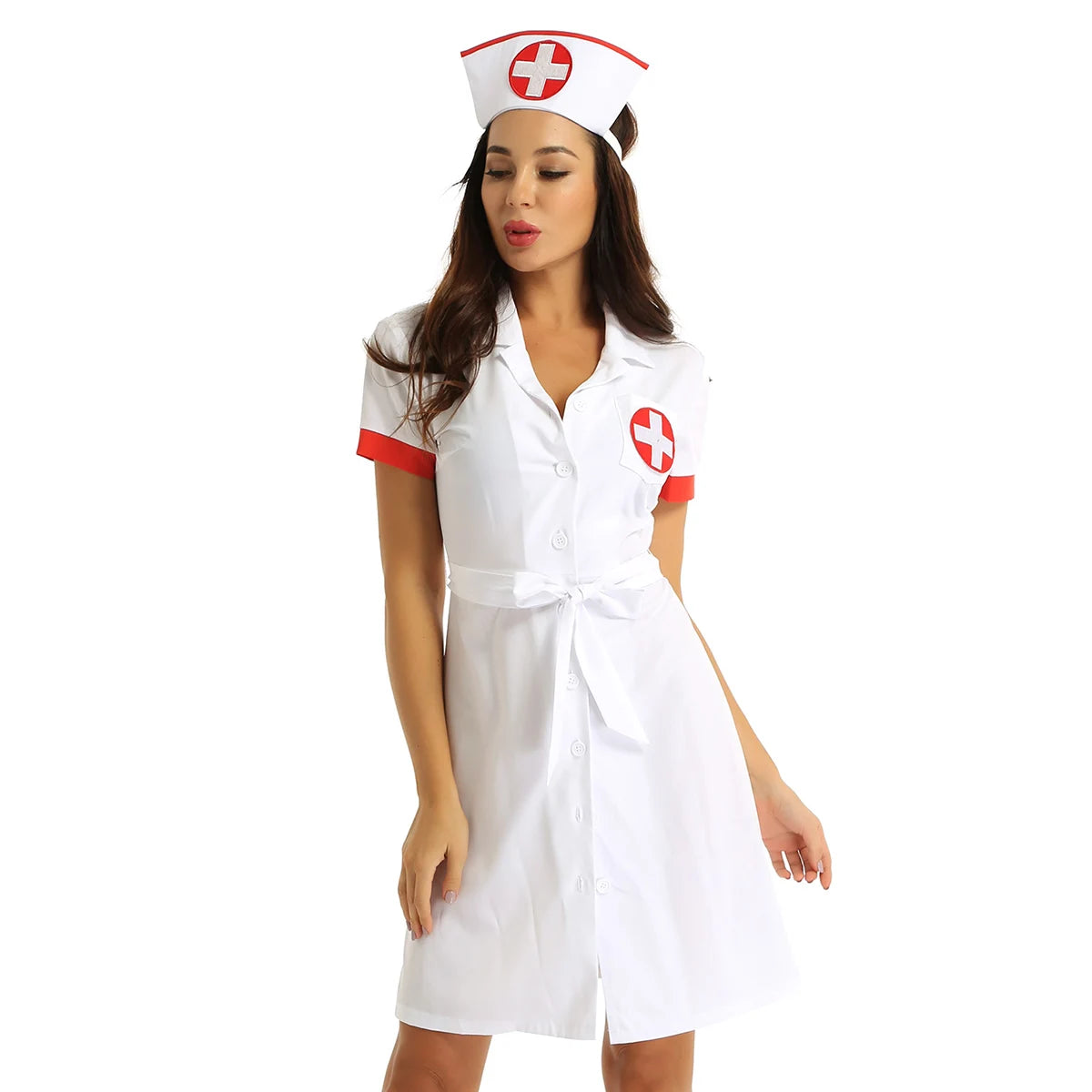 3Pcs Women Adults Medical Nurse Doctor Uniform