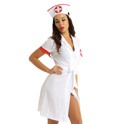 3Pcs Women Adults Medical Nurse Doctor Uniform