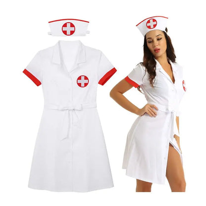 3Pcs Women Adults Medical Nurse Doctor Uniform