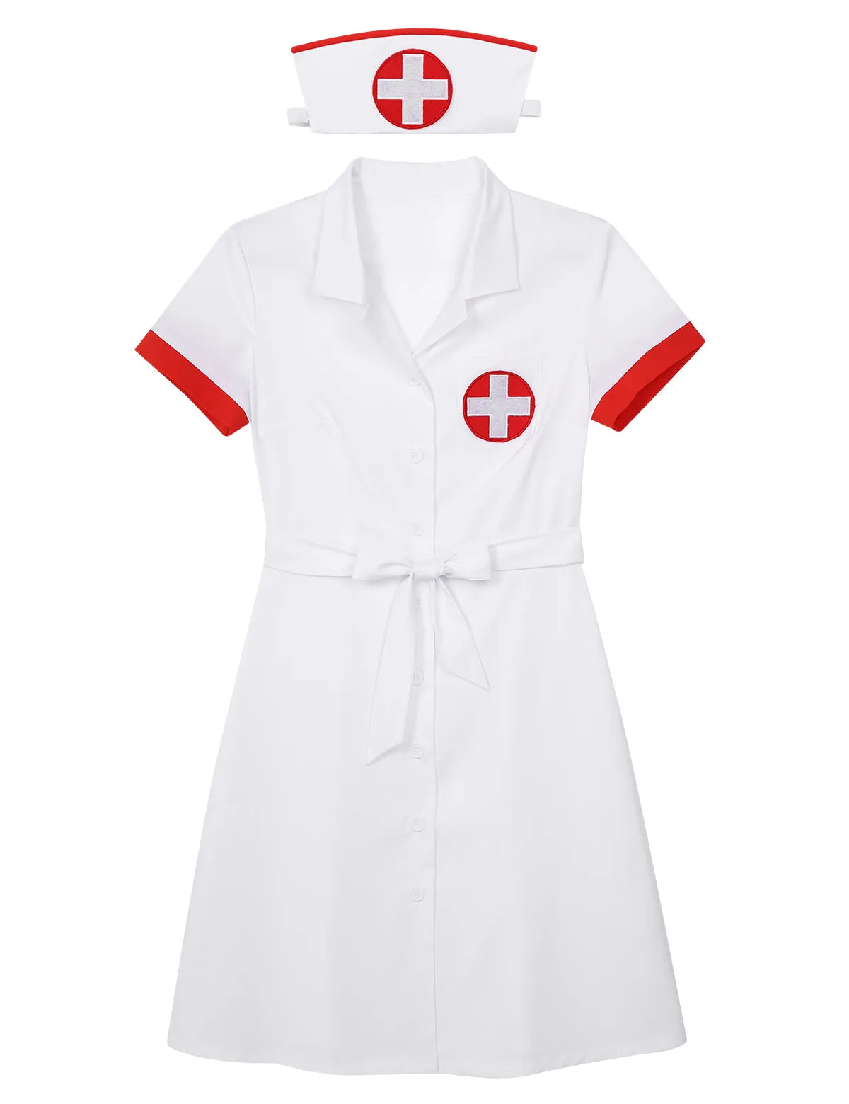 3Pcs Women Adults Medical Nurse Doctor Uniform