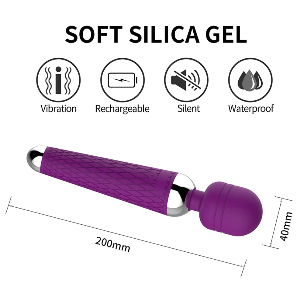 Wireless Dildos AV Vibrator Magic Wand for Women