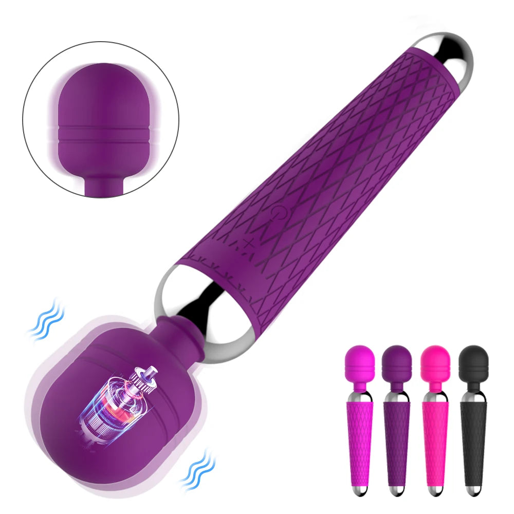 Wireless Dildos AV Vibrator Magic Wand for Women