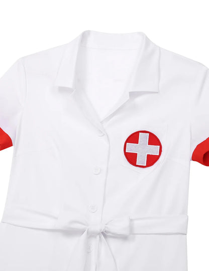 3Pcs Women Adults Medical Nurse Doctor Uniform