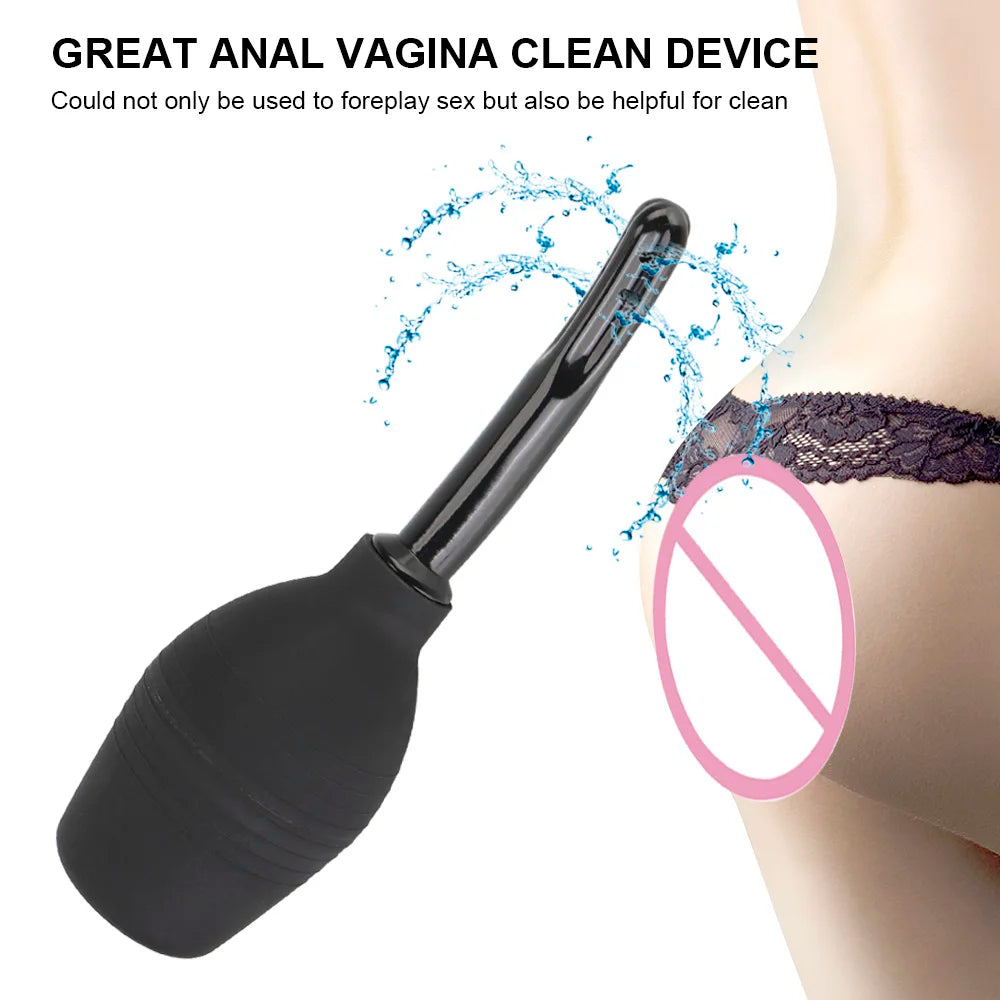 Anal Washer Nozzle Pump For Women Vaginal Shower Men Butt Plug Sex Toys Adults Games Medical Cleaner Erotic Product Douche Enema