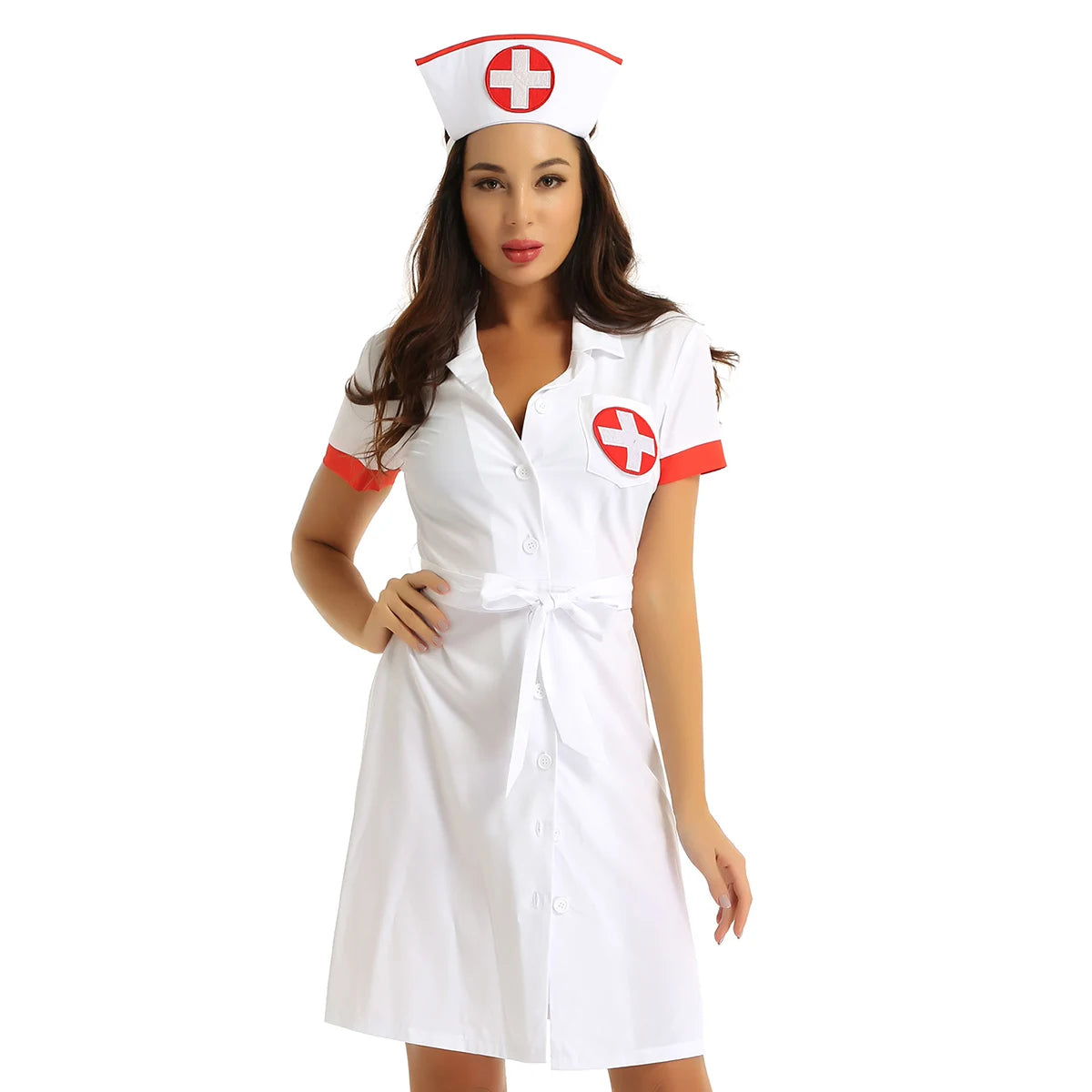 3Pcs Women Adults Medical Nurse Doctor Uniform