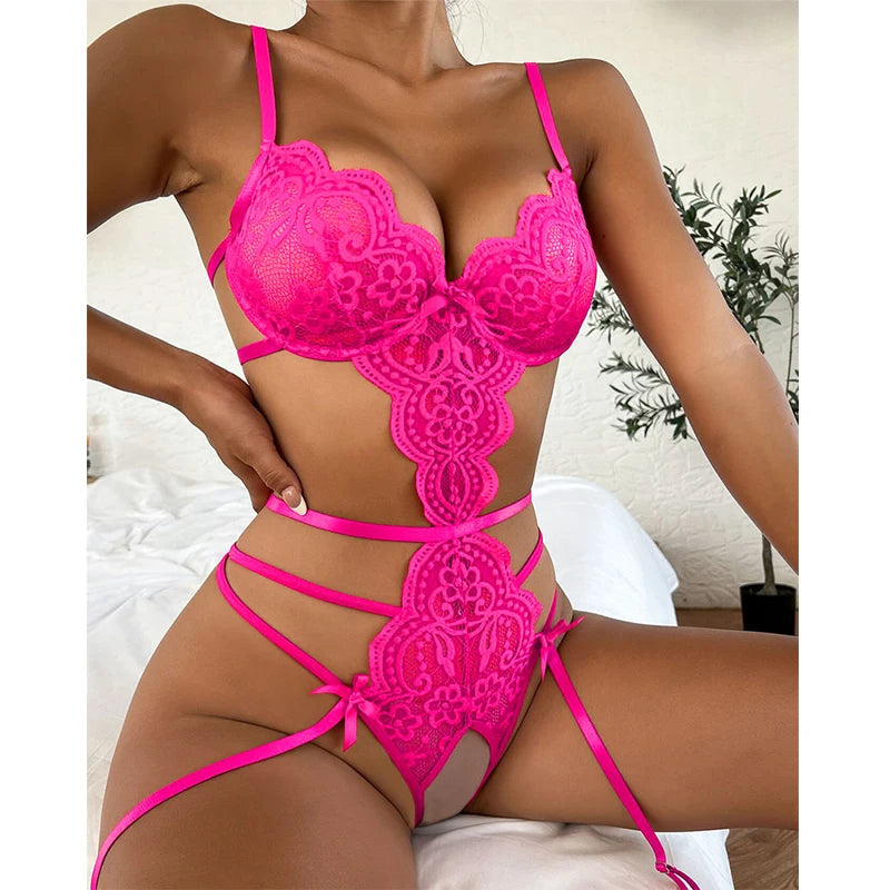 New Hot Sexy Lingerie Woman Erotic Pajamas Lace Open Crotch Sex Clothes Babydoll Erotic Transparent Body Sexy Lingerie Hot Dress