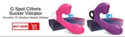 Clit Sucker 2 in 1 Vibrator Dildo for Women