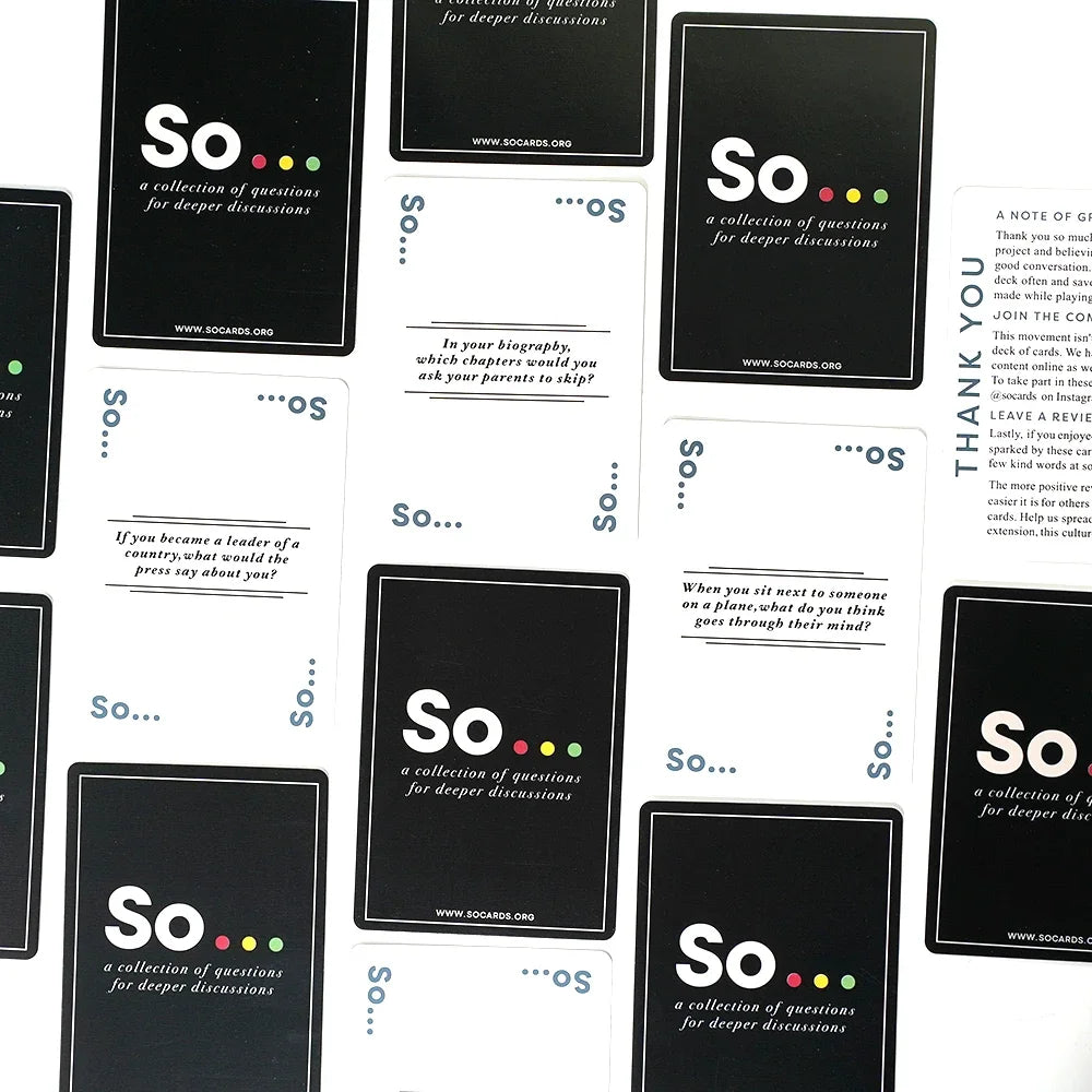 So... - Adult Card Game