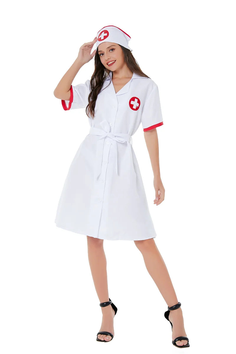 3Pcs/Set Sexy Lingerie Nurse Uniform Outfit