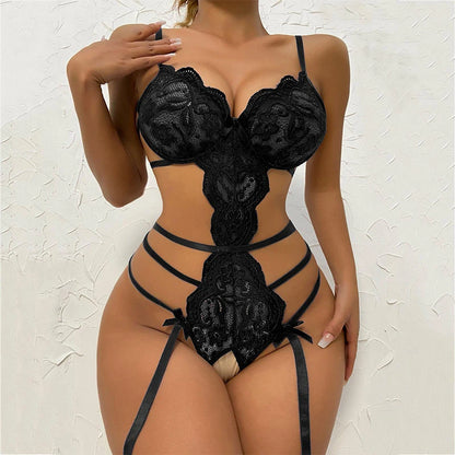 New Hot Sexy Lingerie Woman Erotic Pajamas Lace Open Crotch Sex Clothes Babydoll Erotic Transparent Body Sexy Lingerie Hot Dress