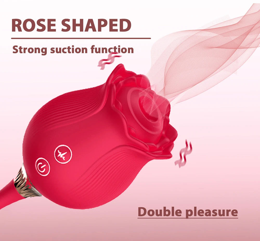 Rose Dildo Sucking Vibrator for Women