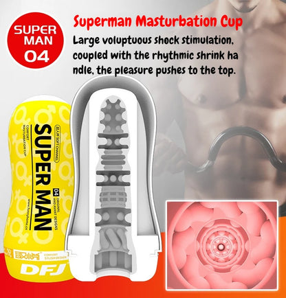 Male Masturbator Cup Pocket Vagina Pussy Penile Exercise Adult Sex Toys 6 Styles Blowjob Sucking Men's Mastubators Sex Machines