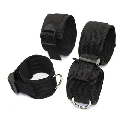 Adult Bdsm Bed Erotic Products Women Couples Handcuffs Bandage Set SM Restraint Wrist And Ankle Cuff Sex Toys Harness Sex Swing