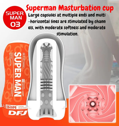 Male Masturbator Cup Pocket Vagina Pussy Penile Exercise Adult Sex Toys 6 Styles Blowjob Sucking Men's Mastubators Sex Machines