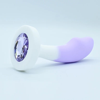 Silicone Anal Plug Crystal Base Butt Plug