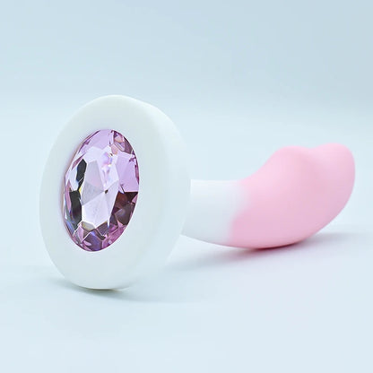 Silicone Anal Plug Crystal Base Butt Plug