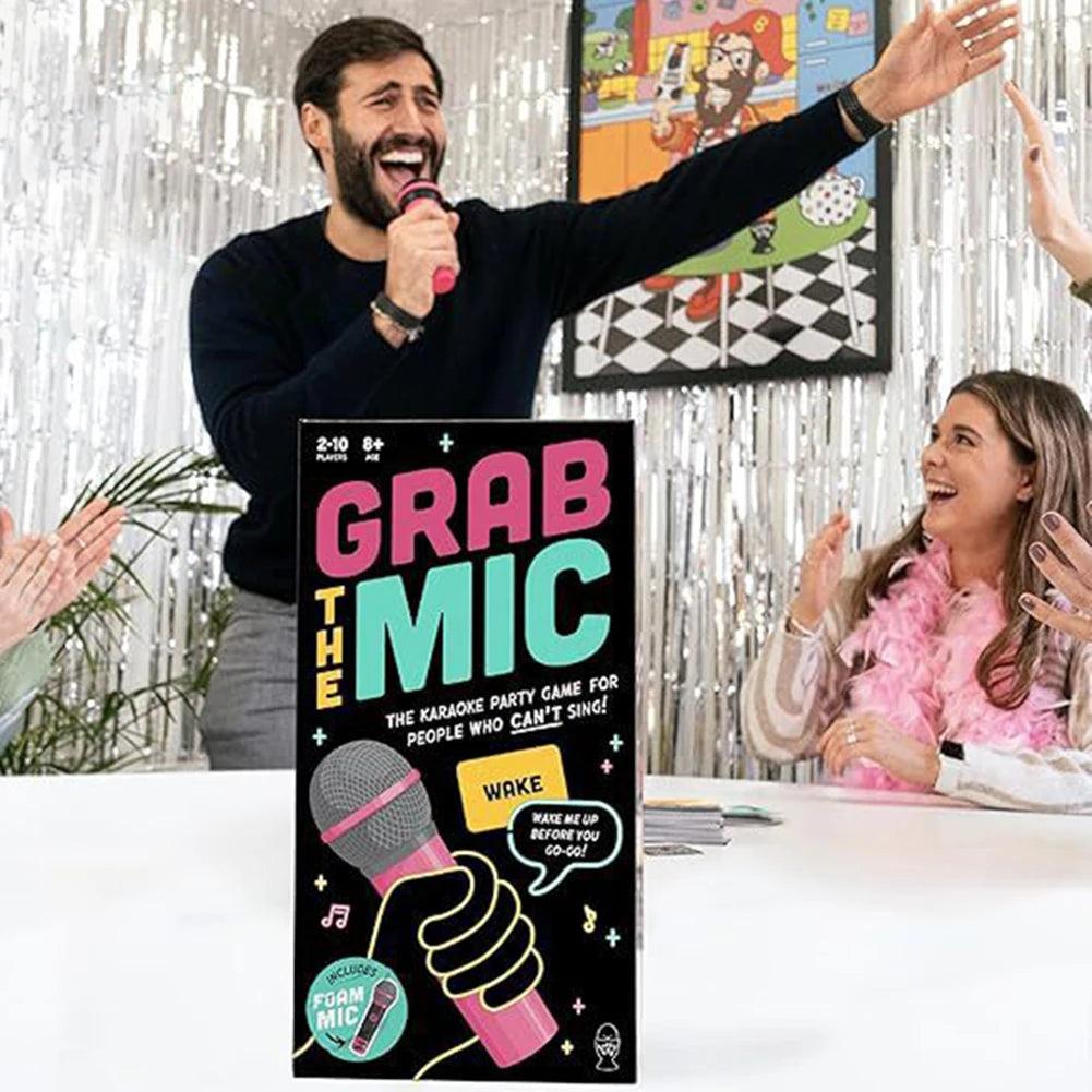 Exciting Grab Mic Bad Singers Board Game Fun Family Karaoke Game