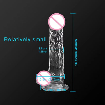 Transparent Soft Jelly Dildo