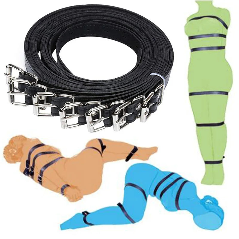 BDSM Adjustable Straps Bed Restraints Sex Bondage Kit For Couple Handcuffs Ankle Cuffs With Bondage Set SM Adult Games Sex Toys