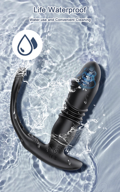 Male Thrusting Prostate Massager Bluetooth APP Buttplug