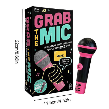 Exciting Grab Mic Bad Singers Board Game Fun Family Karaoke Game