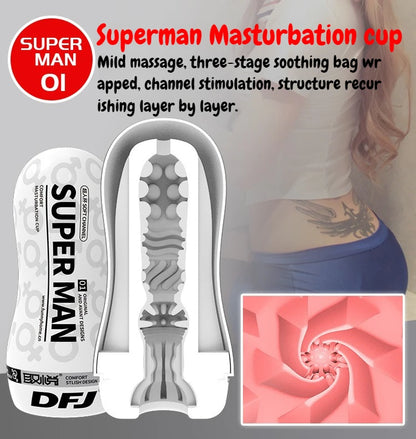 Male Masturbator Cup Pocket Vagina Pussy Penile Exercise Adult Sex Toys 6 Styles Blowjob Sucking Men's Mastubators Sex Machines