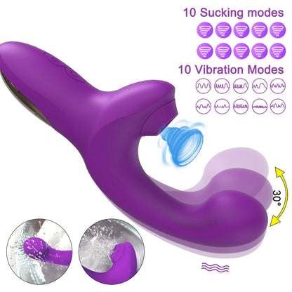 Powerful Dildo Vibrator for Women Clit Sucker Vacuum