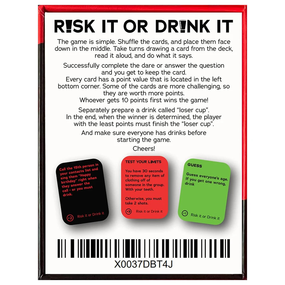 Risk It Or Drink It - Party Game