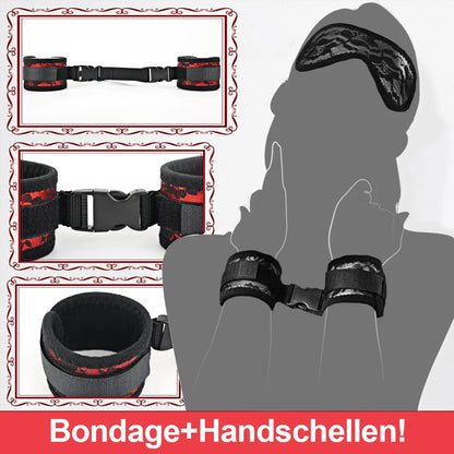 S&M Bed Bondage BDSM Bondage Kits Erotic Toy Restraint Set Sex Toys For Women Couple Binding Whip Anal Plug Handcuffs Adult Game