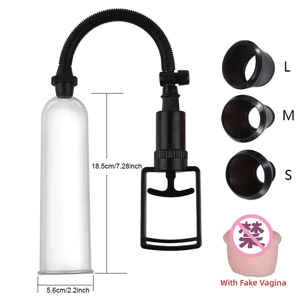 Powerful Penis Pump Extender Enhancement For Man Vacuum Big Dick Trainer Male Lasting Sex Toys